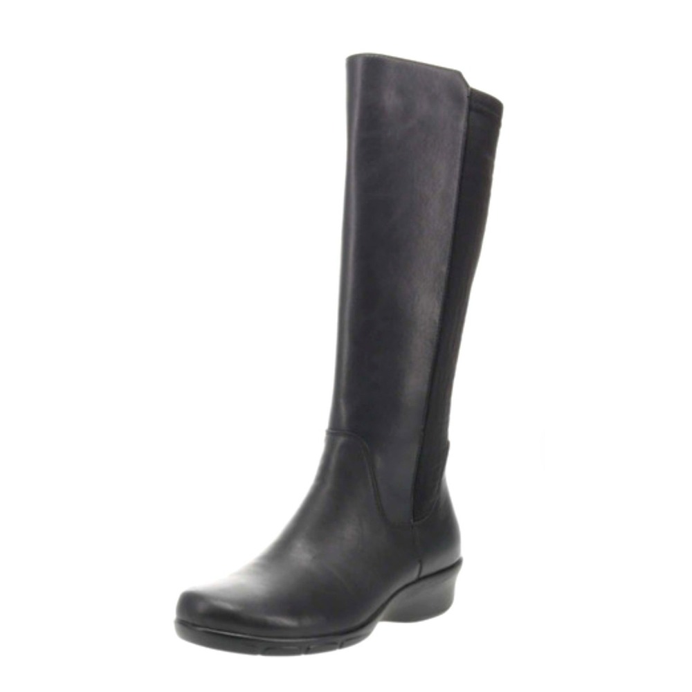 New Women's Propét West Black Leather Boots Size‎ 6 XX